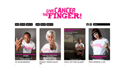 Desktop Screenshot of givingcancerthefinger.com